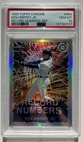 1999 Topps CHROME Ken Griffey Jr Record Numbers Refractor PSA 10 GEM MINT SP