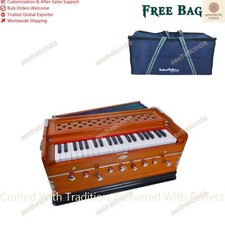 Best Harmonium 9 Stopper Chudidaar Multi Bellows 42 Key Two Reed Baja With Bag