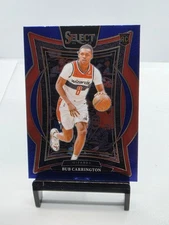 2024-25 Panini Select Bub Carrington Concourse Blue Rookie Washington Wizards