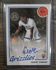 Topps 2025-26 Cedric Coward Grizzlies Rookie Autograph Insert #80B2R-CC ON CARD!