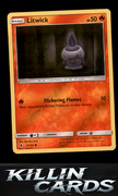 Pocket Scout - Reverse Holofoil Litwick 11/145 Pokemon Common SM - Guardians Rising Card NM