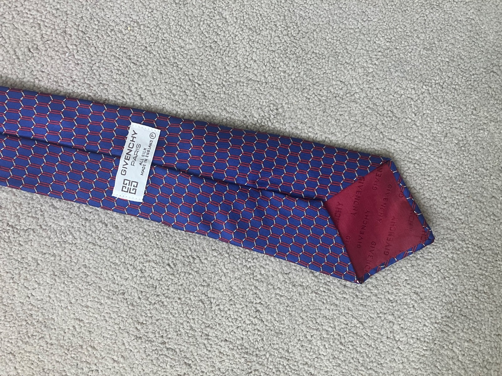 Givenchy Blue Patterned Tie - image 2
