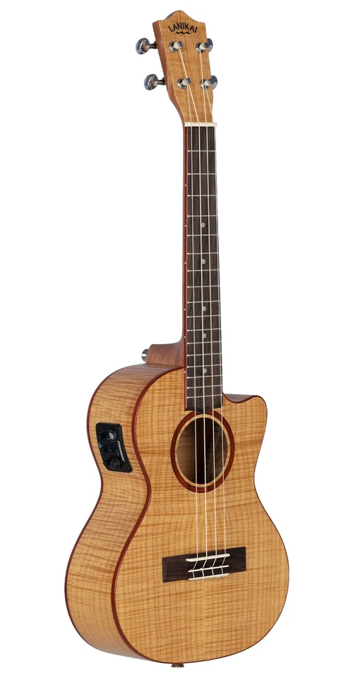Lanikai FM-CET Flame Maple Tenor Ukulele, Cutaway with Pickup and Gig Bag - image 1 of 1