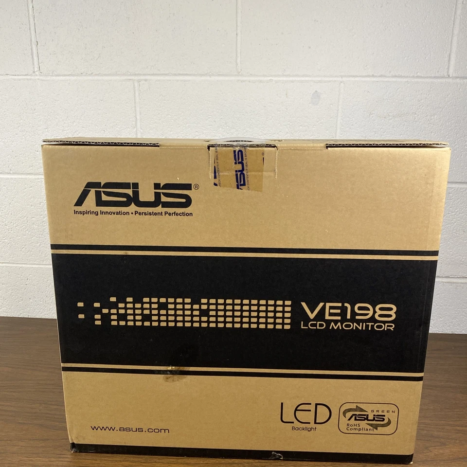 Asus VE198T 19" W TFT LED LCD Monitor VE198 New Sealed Box - Image 2 of 3