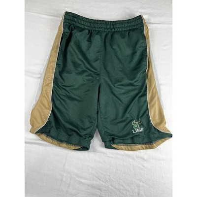 USF Bulls NCAA Men s Medium Athletic Shorts Green Gold Logo Exc p2/7