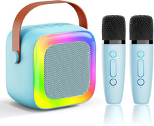 Mini Karaoke Machine for Kids Teen Adults, Kids Karaoke Machine with 2 Wireless