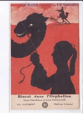 ADVERTISEMENT: Biscot dans l'Orpheline (great film novel by Louis Feuillade (fi
