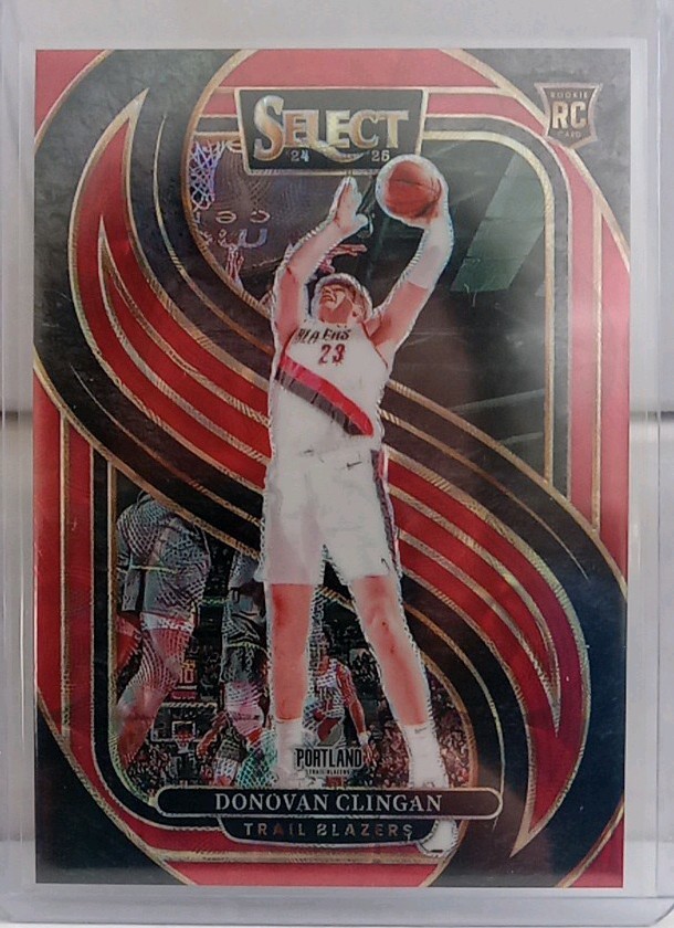 2024-25 Panini Select - Premier Level Donovan Clingan #199 Red Scope /249 (RC)