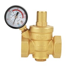 LiebeWH Water Pressure Regulator 1 Inch Brass Pressure Reducing Valve Adjusta...