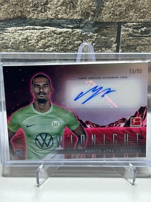 Moritz Jenz RC Vfl Wolfsburg Topps Midnight Auto /99