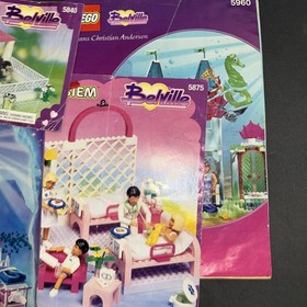 Lot Of 6 BELVILLE NICE Intact Instructions Used MANUALS LEGO 5870 5890 5960 5875