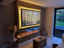 Image of 2026 TruFlame™ PREMIUM 40inch wide 3 sided Built in Fireplace