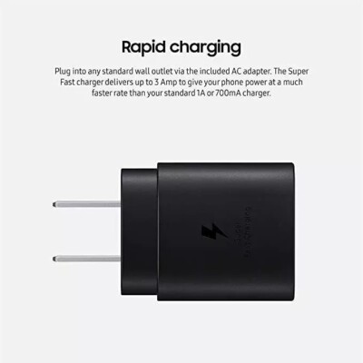 NEW 45W Super Fast Wall Charger Type-C Charger Head Adapter For Samsung Black US