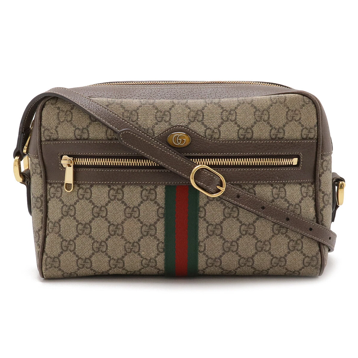 Petit sac à bandoulière GUCCI Ophidia GG Supreme bandoulière PVC cuir #12531121