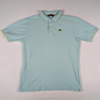 Robe Di Kappa Men's La Polo Shirt Size Medium M Mint Green Short Sleeve Collared