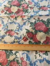 Polished cotton, quilting weight fabric-large floral pattern 33" x 54"