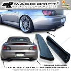 For 00 01 02 03 Honda S2000 AP1 CS Style Rear Bumper Lip Side Spats Aprons PU