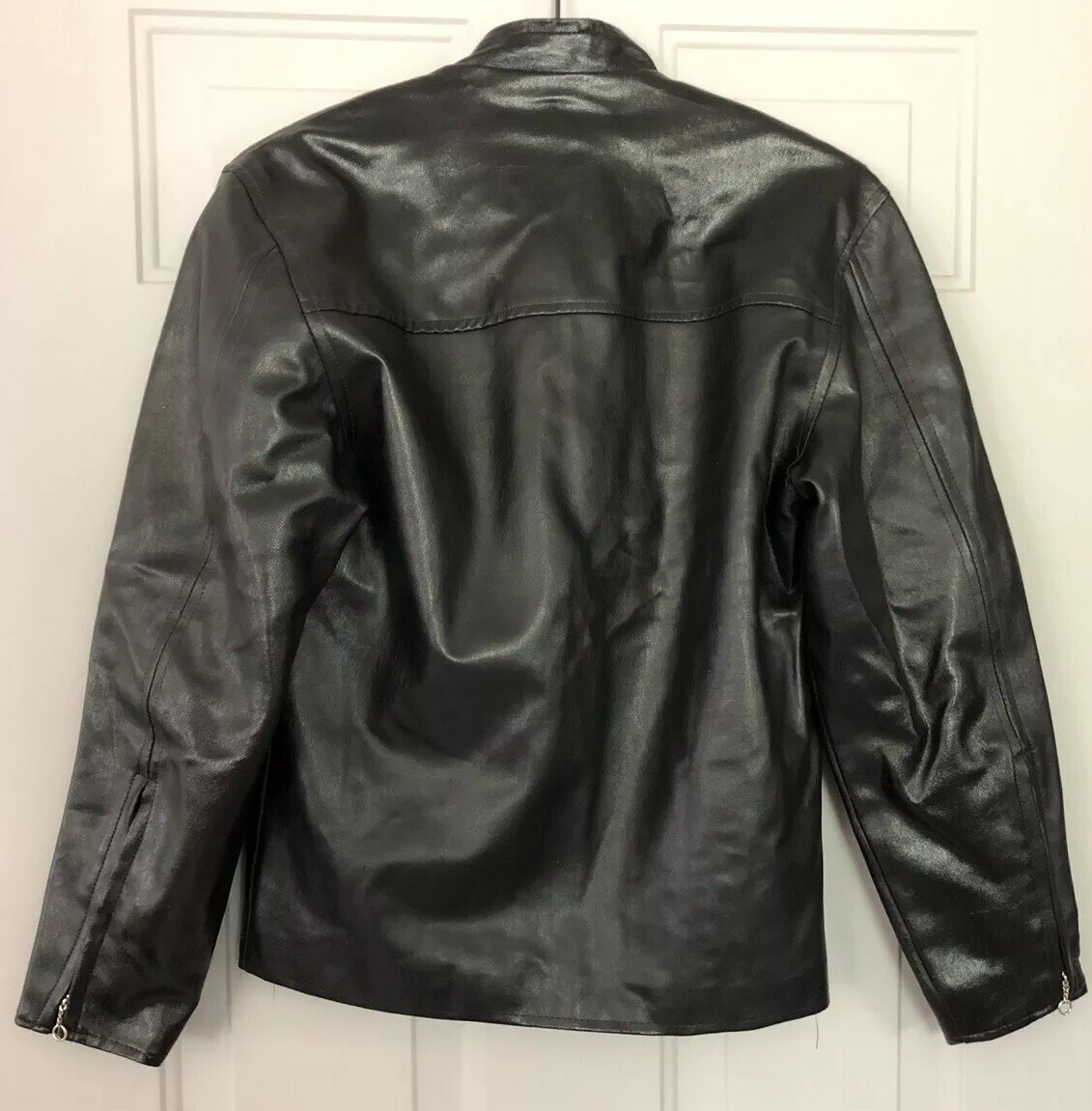 Vintage Sudco Japan Mens S Motorcycle Jacket Black Cafe Racer 