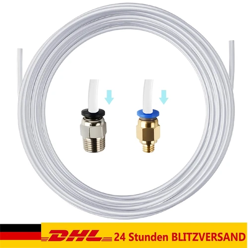 PTFE Schlauch Teflonschlauch 2 x 4mm Tube - 3D Druck für 2.5mm  Filament 5m