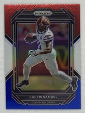 2022 Panini Prizm Red White Blue Prizm #295 Curtis Samuel Washington Commanders
