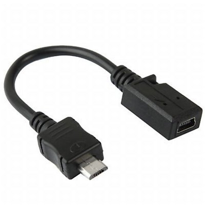 USB Adapterkabel USB Micro Stecker auf USB Mini 5pol Buchse #a367