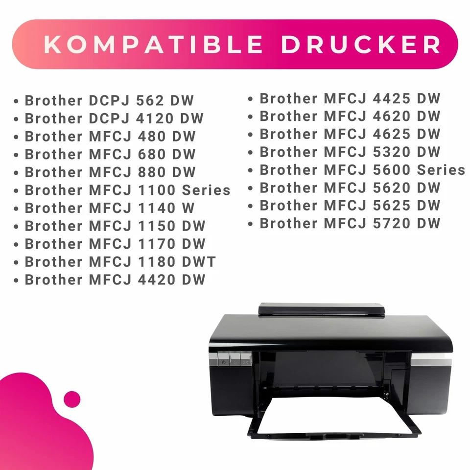 XXL Druckerpatronen kompatibel für Brother LC223 MFC-J480DW MFC-J5320DW - Bild 2 von 4