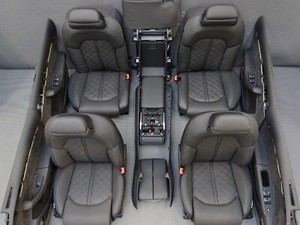 Original Audi A8 Lang 4H Sitzausstattung Leder Memory Türpappen RSE