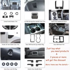 Carbon Fiber Interior Exterior Trim Decoration Cover For Ford F150 Raptor 09-14