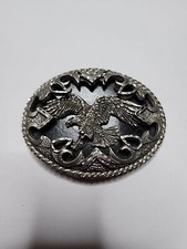 Vintage Legends Flying Eagle 3D Patriotic Belt Buckle 1998 USA Made