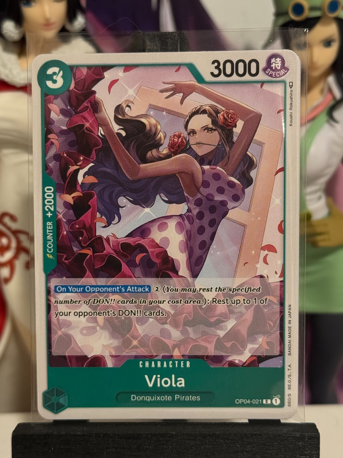 One Piece CG 4 Viola OP04-021 Kingdoms of Intrigue Common!