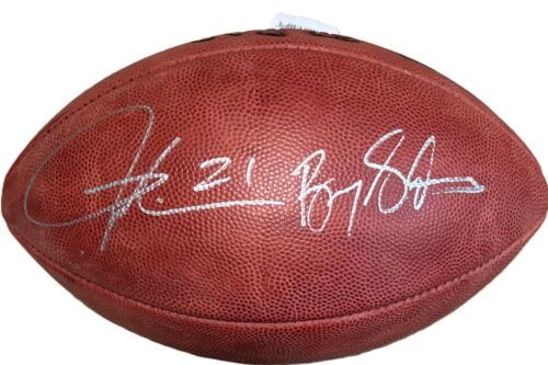 LaDainian Tomlinson Barry Sanders Signed NFL Leather The Duke Football JSA