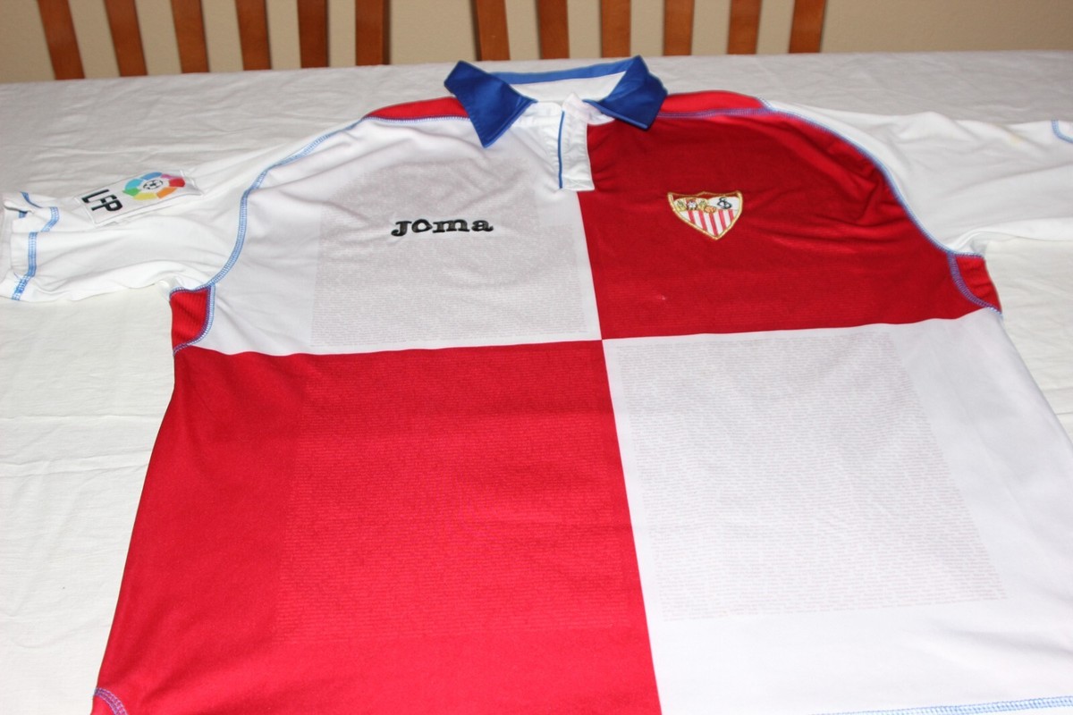 CAMISETA OFICIAL VINTAGE DEL SEVILLA FC DE LA MARCA JOMA TALLA M ESCASA SHIRT
