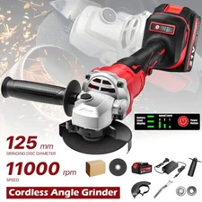 Cordless Angle Grinder Kit 11000RPM Power Tool Sander With 1 Battery & Charger