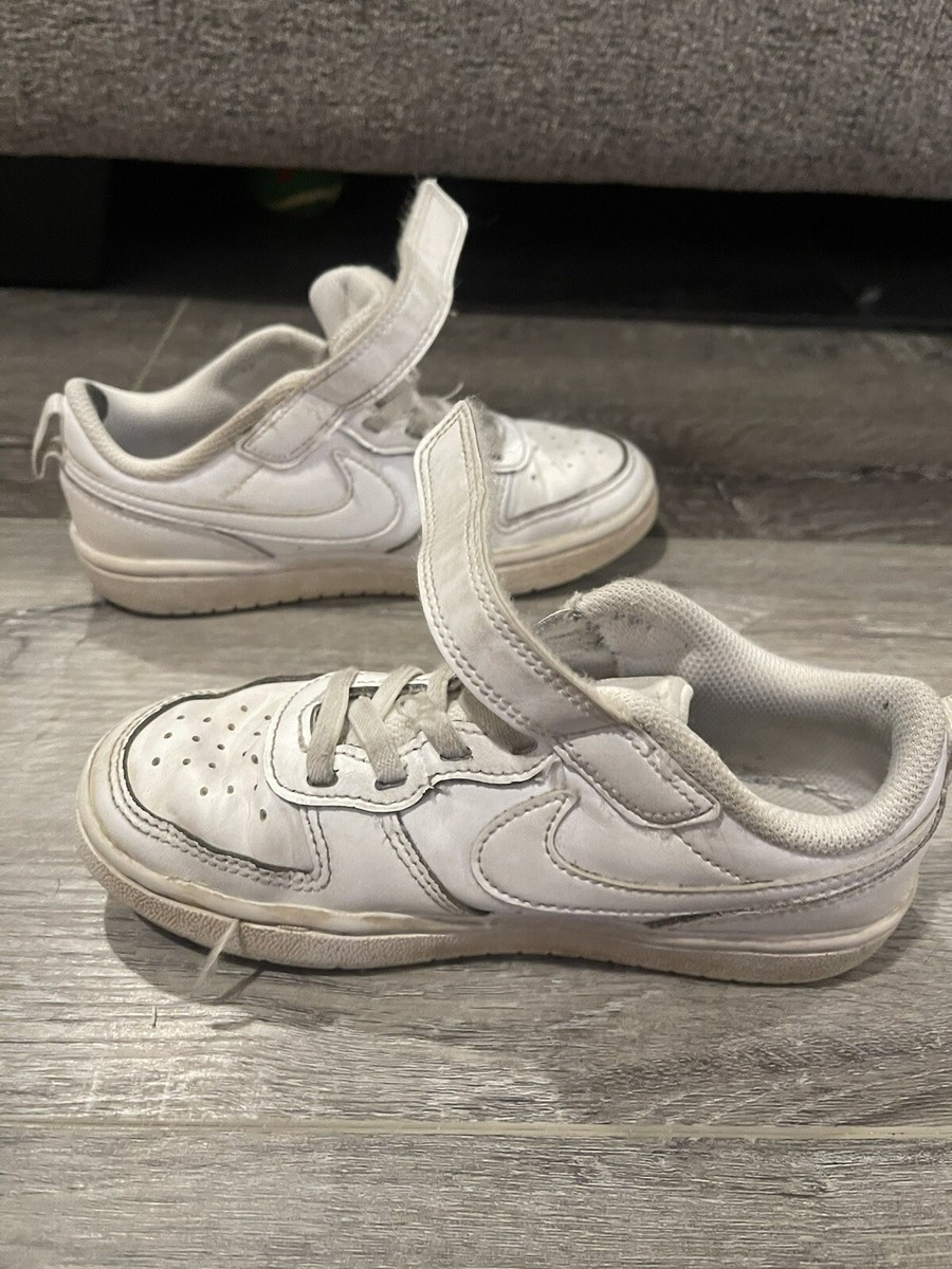 Nike Court Borough Low Size 12C White Athletic Running Shoes