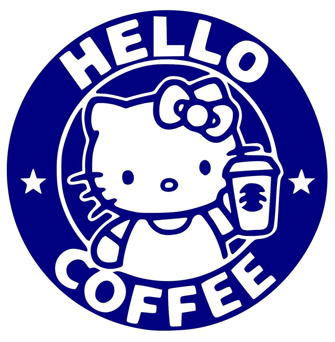 Hello Kitty, Starbucks, Coffee ,Vinyl Decal,Sticker for Cars ,Laptops and  more