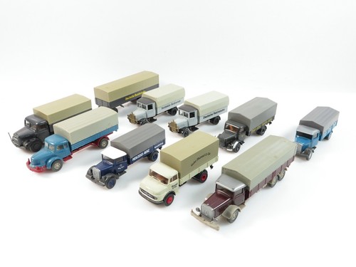 1:87 Wiking Roco Brekina furgoneta camión lote (9 unidades) #A3324