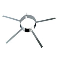 Crociera fascia collare di centraggio inox per tubi canna fumaria