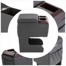 Universal Auto Car Central Armrest Box Center Console Storage Container Black