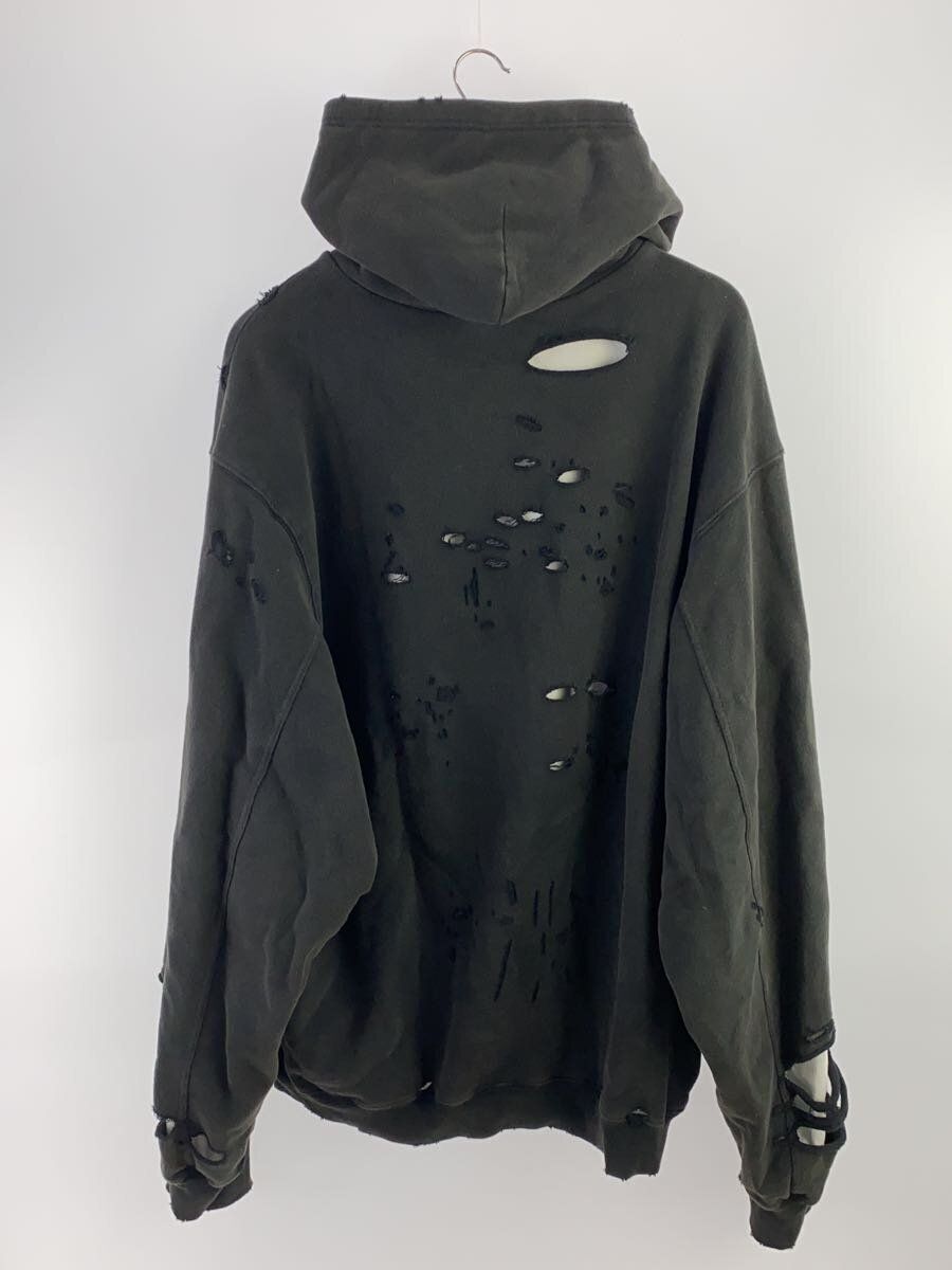 BALENCIAGA 21SS DESTROYED HOODIE XXS COTTON Black 659403 BALENCIAGA 21SS DESTROYED HOODIE XXS COTTON Black 659403