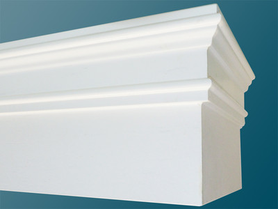 Curtain rail with wooden panel 15 cm 1 run, 2 run or 3 run exclusive  