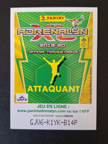 Serhou Guirassy 11 Amiens Rookie Carte Panini Adrenalyn Foot France 2019-20 - Picture 2 of 3