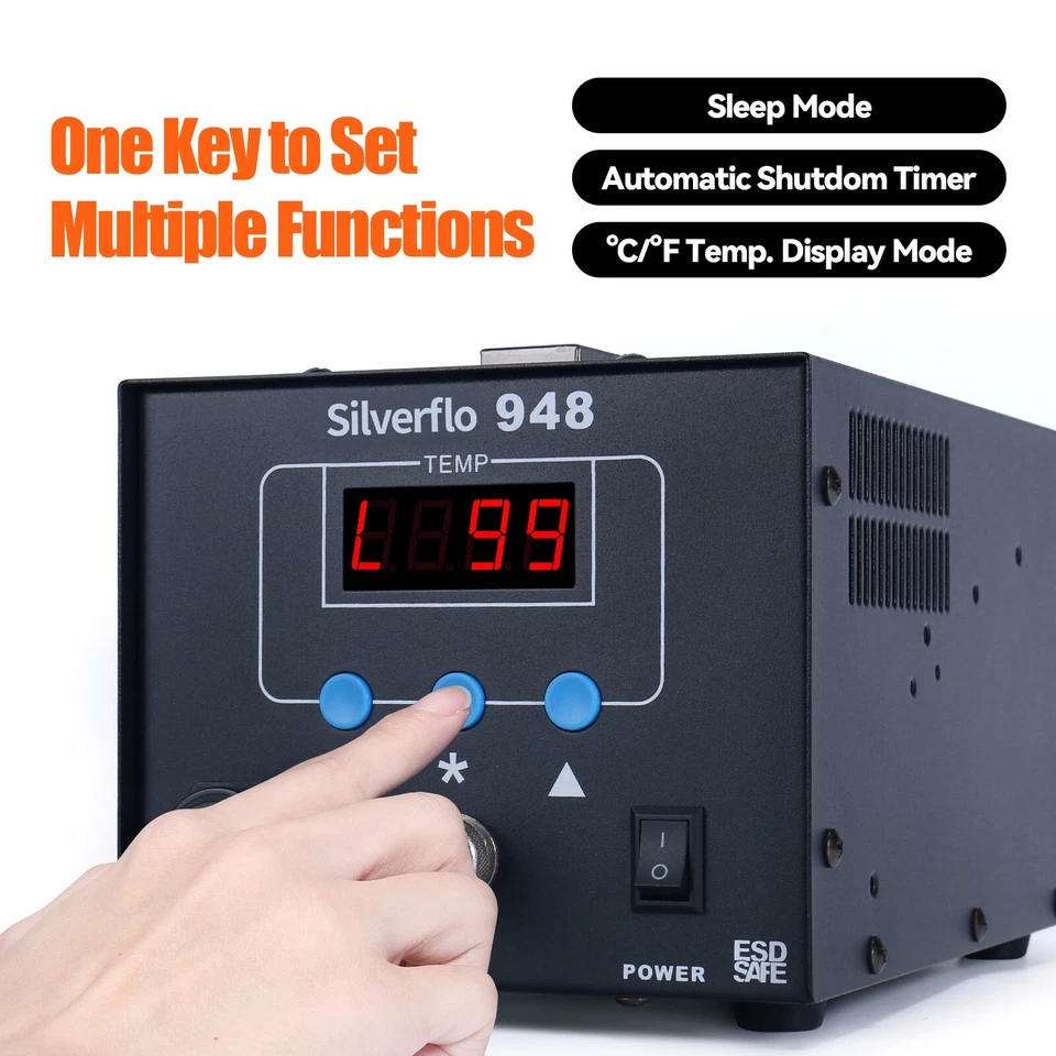 948 90W Suction Tin Gun Desoldering Station Vacuum Soldering Iron Station kit - Image 4 of 4