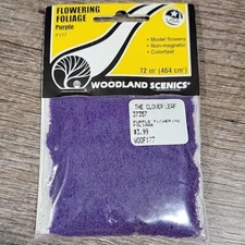 Woodland Scenics ~ Flowering Foliage ~ Flowers ~ Purple ~ F177