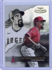 2020 Topps Gold Label Anthony Rendon Class 3 Base - Los Angeles Angels