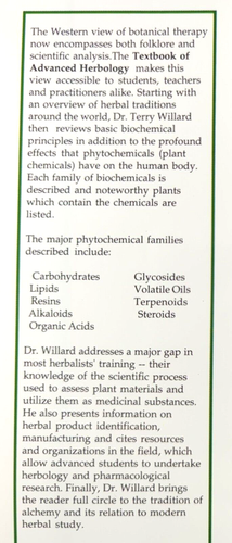 Textbook Of Advanced Herbology Terry Willard Hc Medicinal Herbal Herb Medicine - Picture 3 of 18