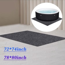 2 Sizes Extra Large Hot Tub Pad Inflatable Hot Tub Mat Outdoor/Indoor Ground