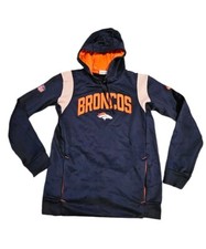Nike Therma-Fit NFL Denver Broncos Football Sweatshirt Hoodie Adult Size S
