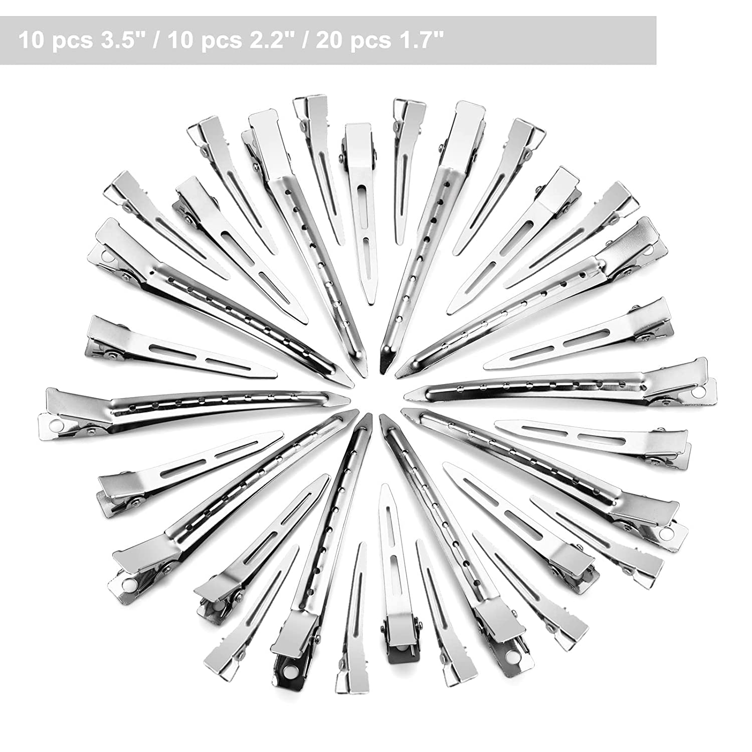 40 Pcs Metal Duck Billed Hair Clips for Styling Sectioning,Silver Hair Clips for eBay