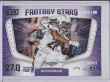 Melvin Gordon Chargers 2018 Panini Score Fantasy Stars