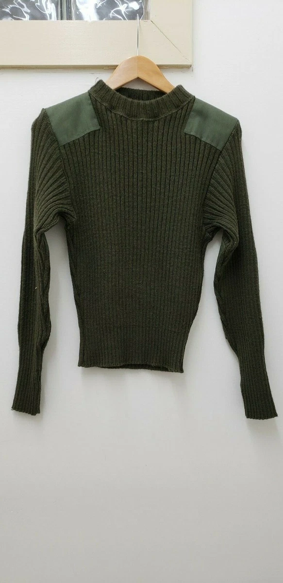 Military shop green sweater